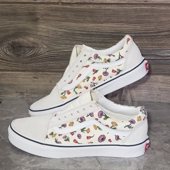 Vans Shoes - New Vans Old Skool Poppy Floral White Sneakers